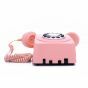 Roze retro muur telefoon met jaren '70 design- 746WALLPUSHPIN- van GPO RETRO