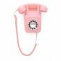 Roze retro muur telefoon met jaren '70 design- 746WALLPUSHPIN- van GPO RETRO