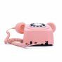 Roze retro muur telefoon met jaren '70 design- 746WALLPUSHPIN- van GPO RETRO