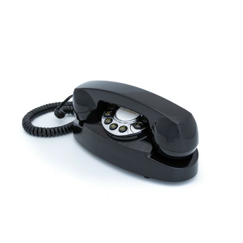 GPO 1959 Audrey Retro Telefon mit Drücktasten, Klassisches 60er-Jahre-Design, schwarz