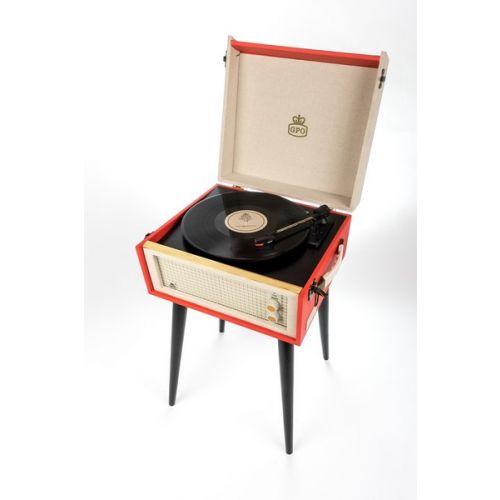 Retro Plattenspieler GPO Bermuda Rot - kaufen bei GPO Retro
