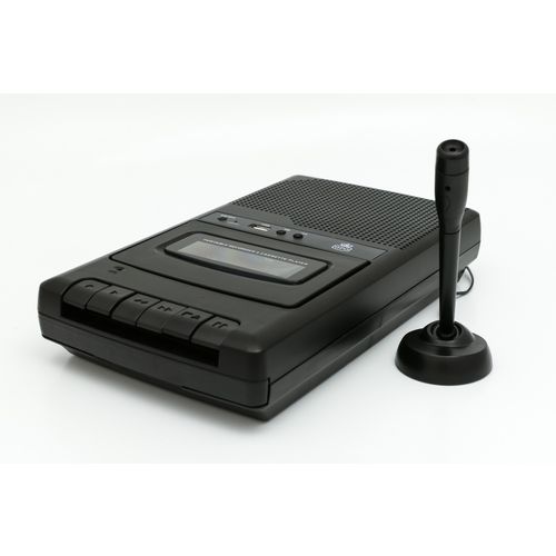 Tragbares Kassettenrecorder mit USB & Mikrofon CRS132 von GPO Retro 