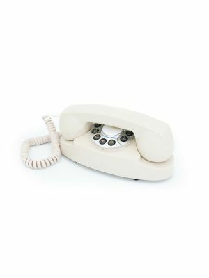 GPO 1959 Audrey Retro Telefon mit Drücktasten, Klassisches 60er-Jahre-Design, creme
